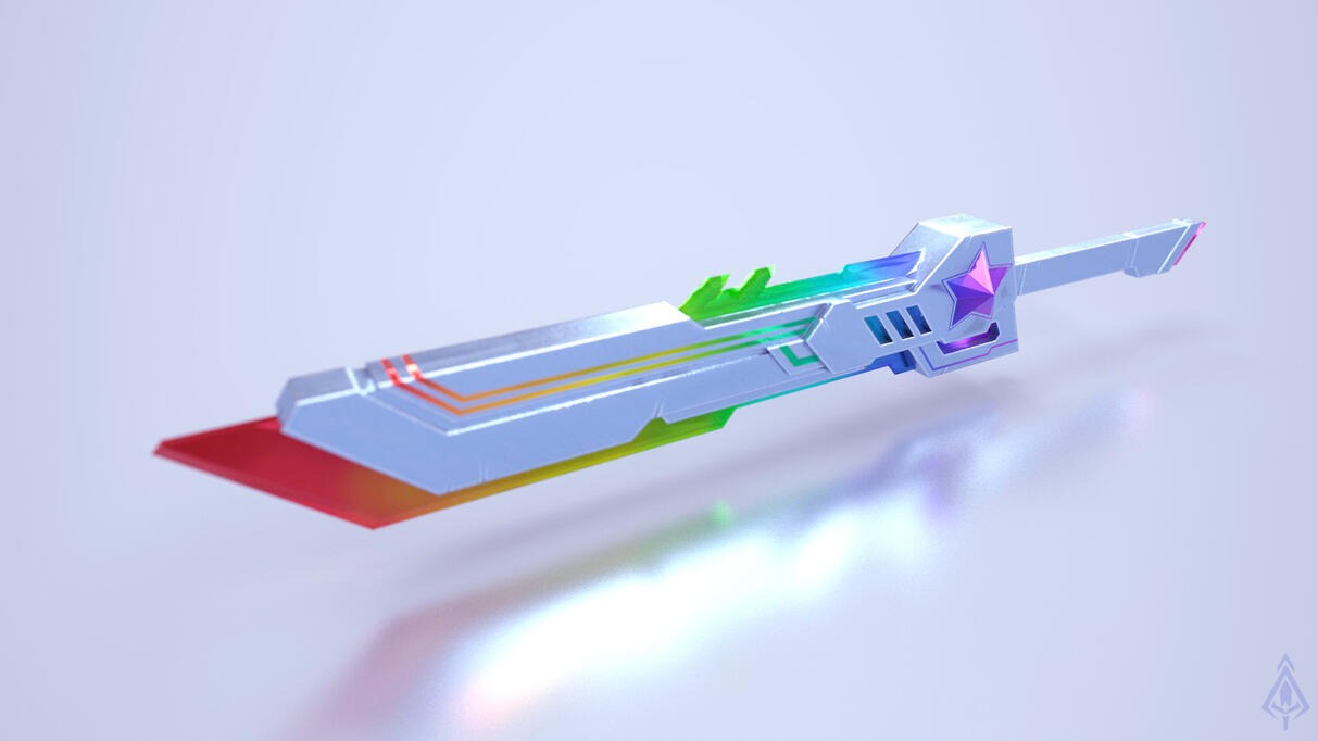 Rainbow Sword - 3D Model